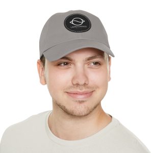 Dad Hat with Leather Patch (Round) - Image 61
