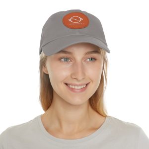 Dad Hat with Leather Patch (Round) - Image 74
