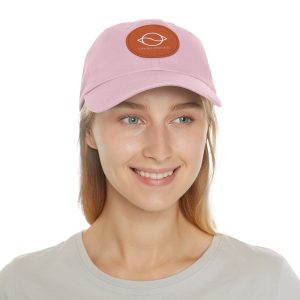 Dad Hat with Leather Patch (Round) - Image 46