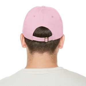 Dad Hat with Leather Patch (Round) - Image 49