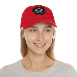 Dad Hat with Leather Patch (Round) - Image 32