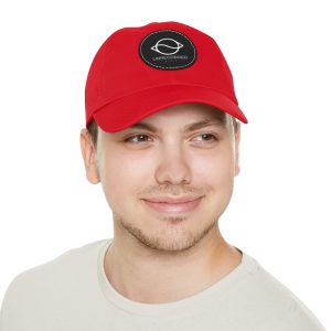 Dad Hat with Leather Patch (Round) - Image 33